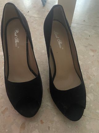 Zapatos tacón negros Best Shoes 39