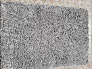 ALFOMBRA PELO LARGO. PLATA. 230x160cm