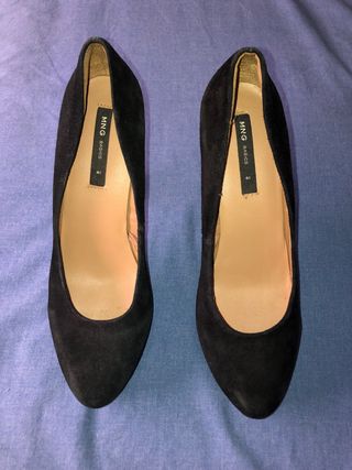 Zapatos Mango Basics negros, talla 41