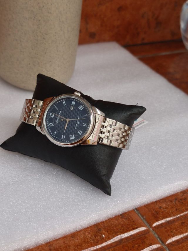 Reloj Hombre - Azul Plata