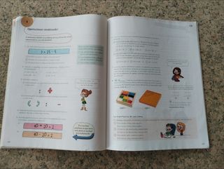 Libros Matemáticas, Lengua y Lingua 5 Primaria 