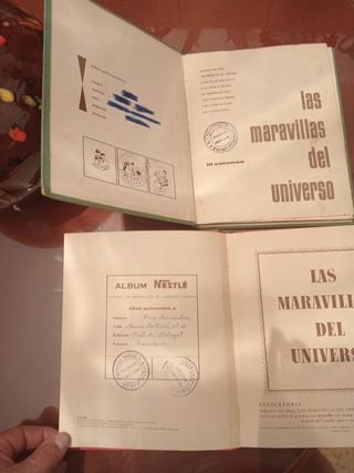 2 Álbumes Maravillas Universo Nestlé