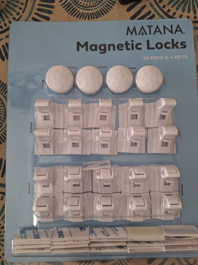 20 Cierres magnéticos de seguridad para armarios