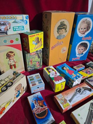 Lote Cajas Juguetes Antiguas vacías.
