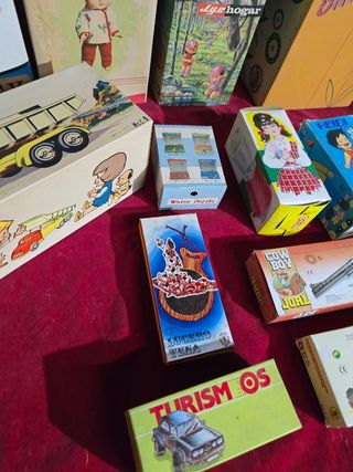 Lote Cajas Juguetes Antiguas vacías.