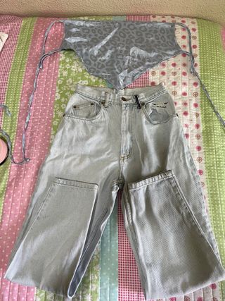 Top+Pantalones Vaqueros | Talla S