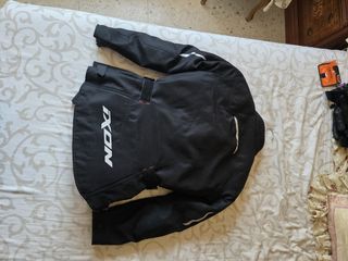 Chaqueta moto IXON negra/rojo