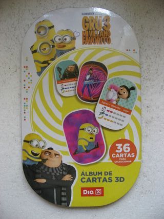cartas sueltas Álbum Gru 3 - 36 cartas 3D Dia