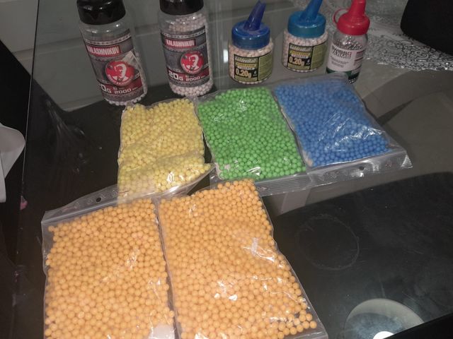 Bolas de airsoft - Colores variados