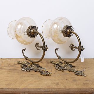 Apliques vintage dorados con cristal