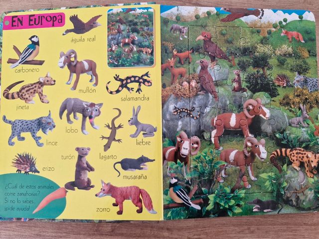 Libro Puzles de animales