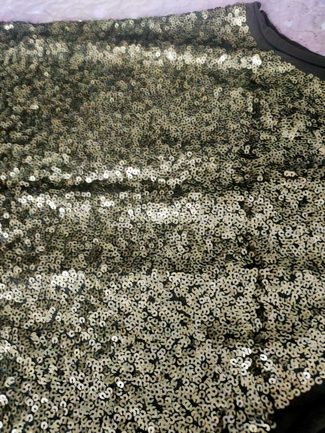 Vestido lentejuelas Mango verde