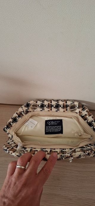 Bolso GORéTT beige y marrón