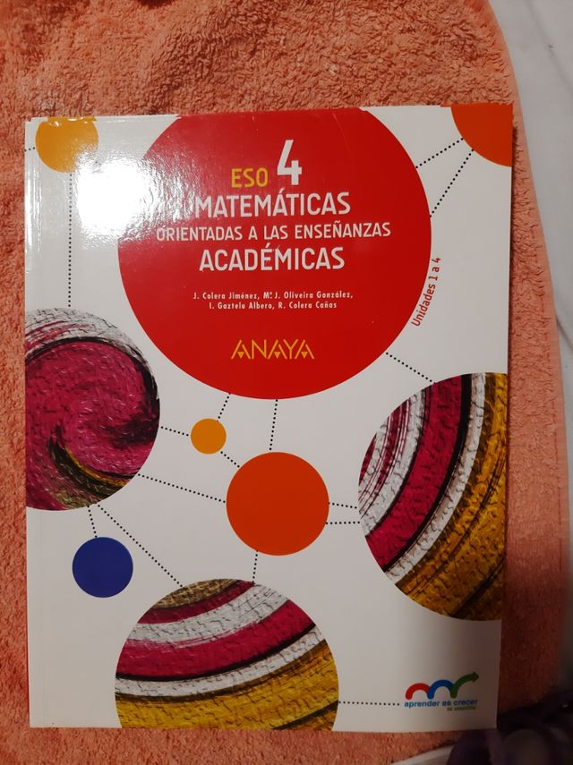 4 Eso Matemáticas Académicas- Ed  ANAYA