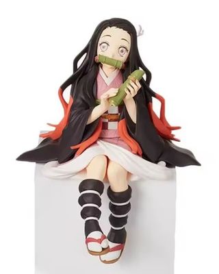 Figuras de Demon Slayer comiendo bolas de arroz