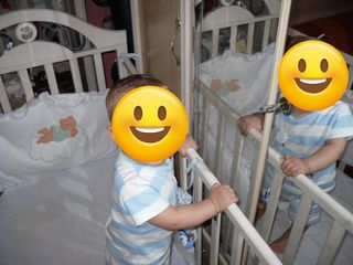 Cuna bebé madera blanca