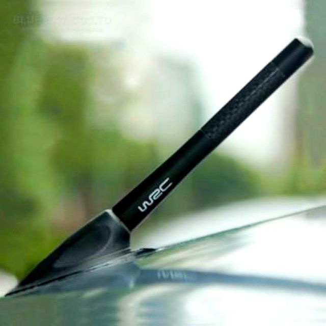 Antenna auto 12 cm tuning WRC alluminio carbonio
