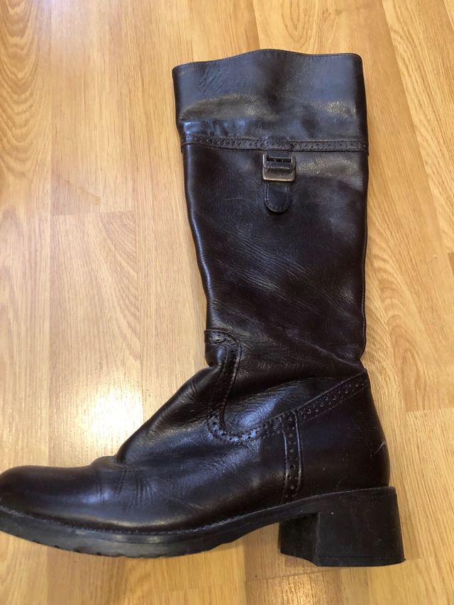 Botas Marrón Piel - Altas