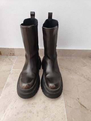 Botas Pull&Bear negras - talla 39