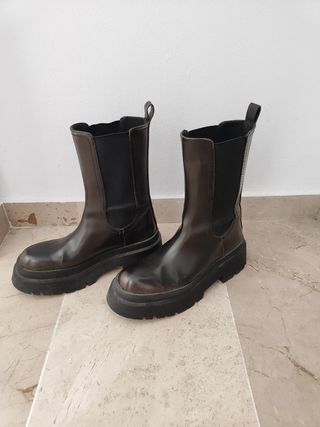 Botas Pull&Bear negras - talla 39