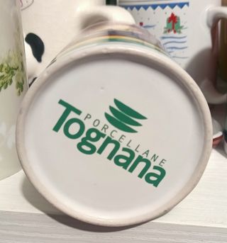 Tazza Tognana rossa e gialla