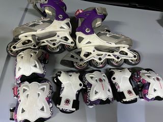 Patines en línea infantiles + protecciones