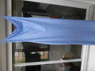 Vestido azul estampado - Largo