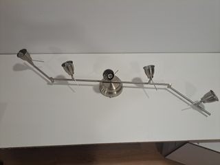 Lampara Ikea 5 luces metalica
