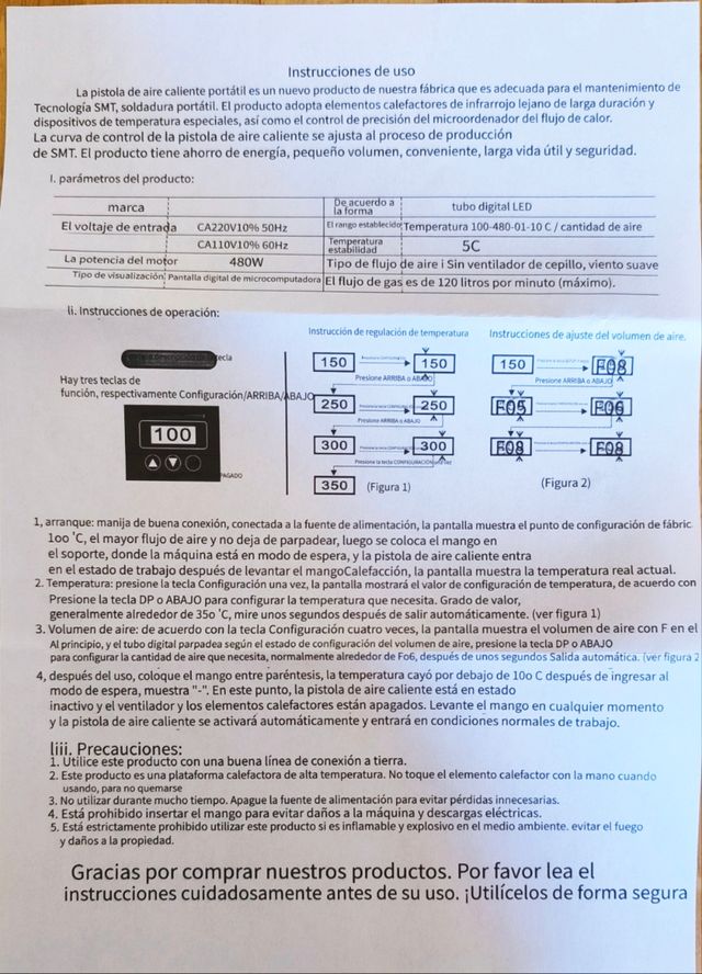 Pistola Calor YARBOLY 8858D