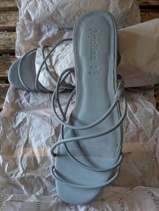 Sandalias Apolina azules, talla 38
