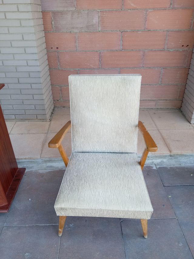 2 Sillones madera marrón