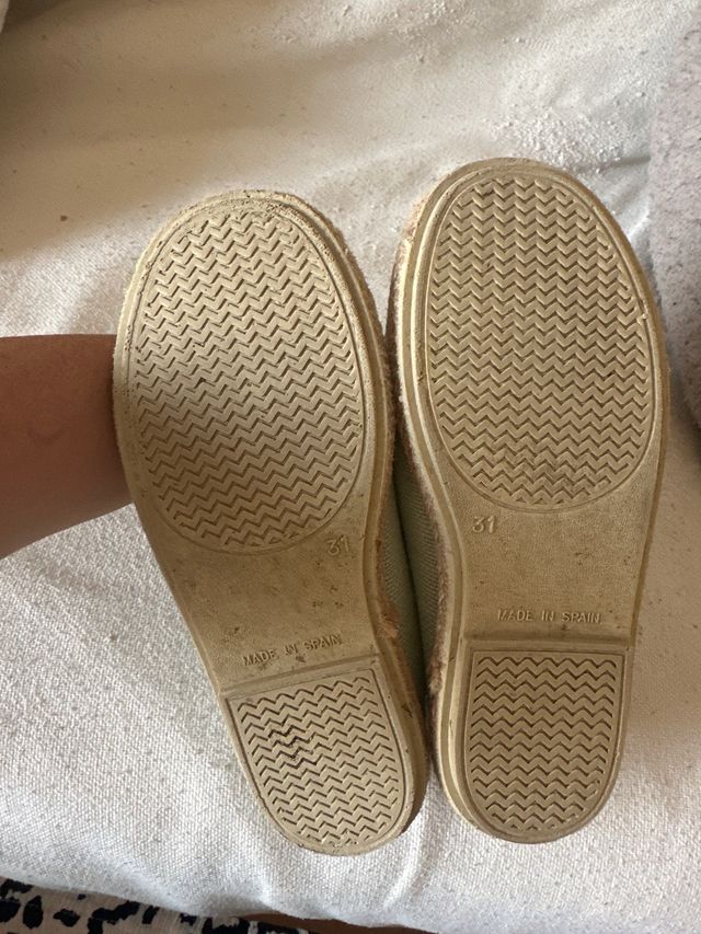 Zapatillas lona niño/a nº 31 color verde aguamarin