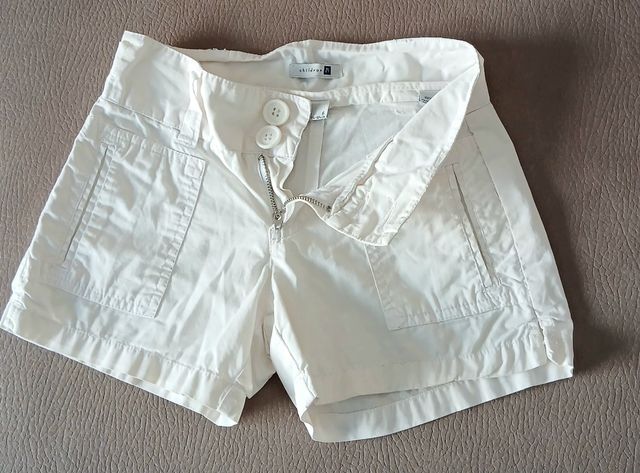 4 shorts niña - beige, blanco y vaqueros