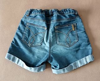 4 shorts niña - beige, blanco y vaqueros 