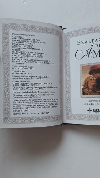 Exaltación del amor por Helen Exley