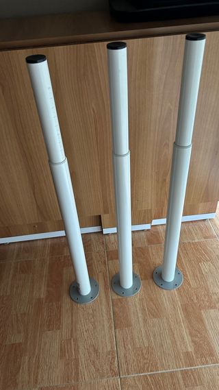 3 gambe allungabili IKEA - bianche