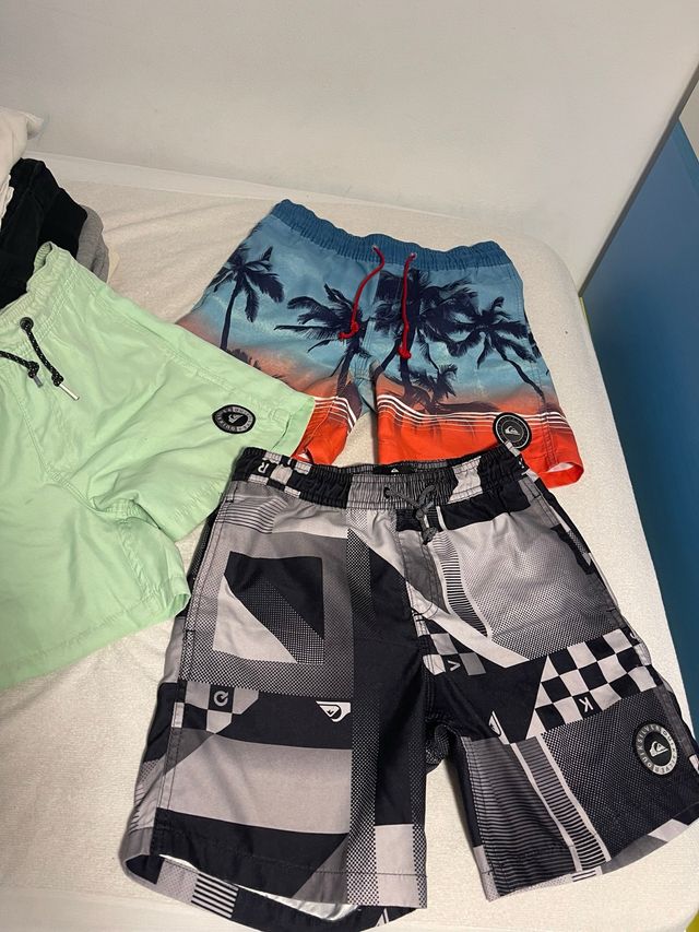 3 Bañadores NIÑO Quiksilver M Talla 12
