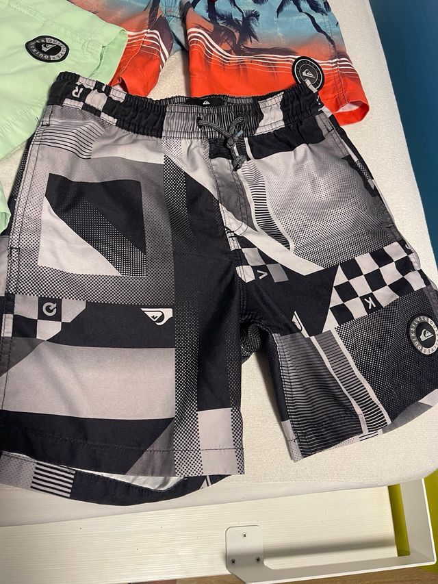 3 Bañadores NIÑO Quiksilver M Talla 12