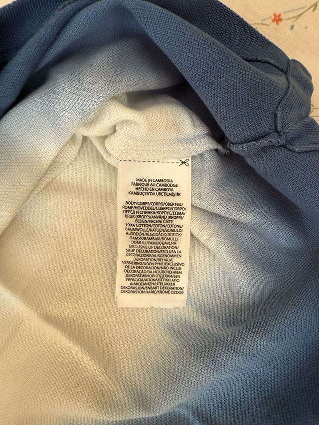 Polo Ralph Lauren hombre XL degradé azul-amarillo