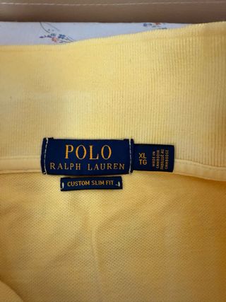 Polo Ralph Lauren hombre XL degradé azul-amarillo