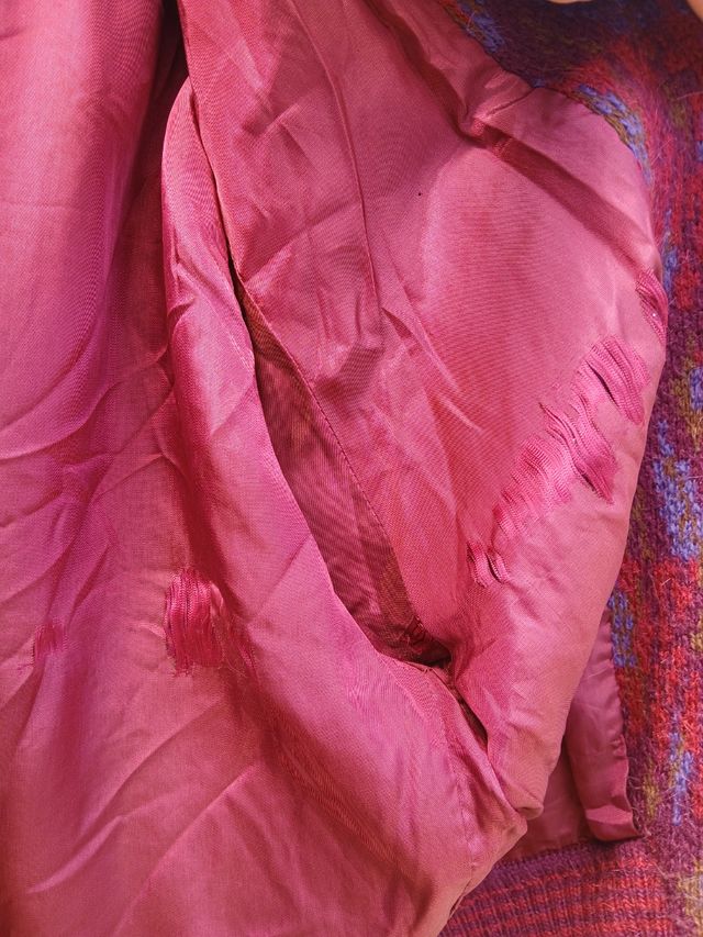 Blusão de Lã - Vermelho e Roxo