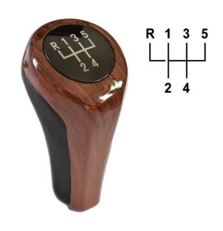 Pomo cambio BMW 5v - Madera