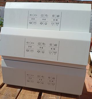 Cajones frigorífico 45cm: 3uds