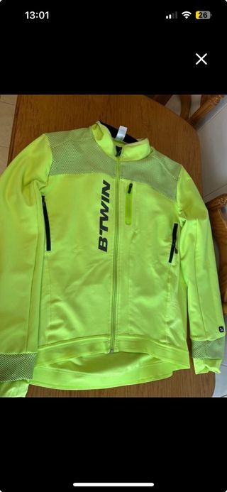 Chaqueta B'Twin ciclismo verde