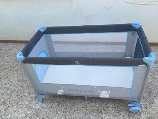 Cuna Plegable Bebé con puerta de entrada y salida