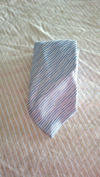 Corbata azul celeste - Rayas