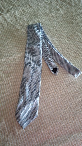 Corbata azul celeste - Rayas