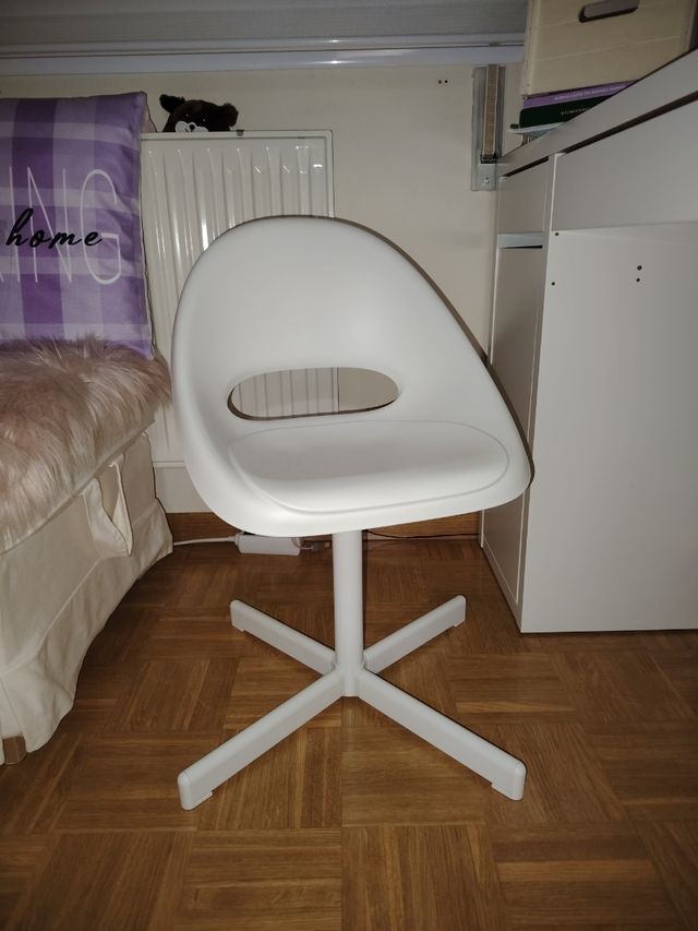 Oferta! Silla blanca escritorio giratoria infantil