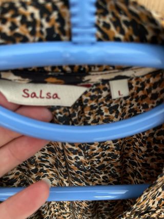 Vestido estampado Salsa marrón-negro