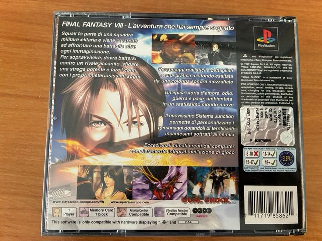 Final Fantasy VIII PAL PS1 edición ITALIA